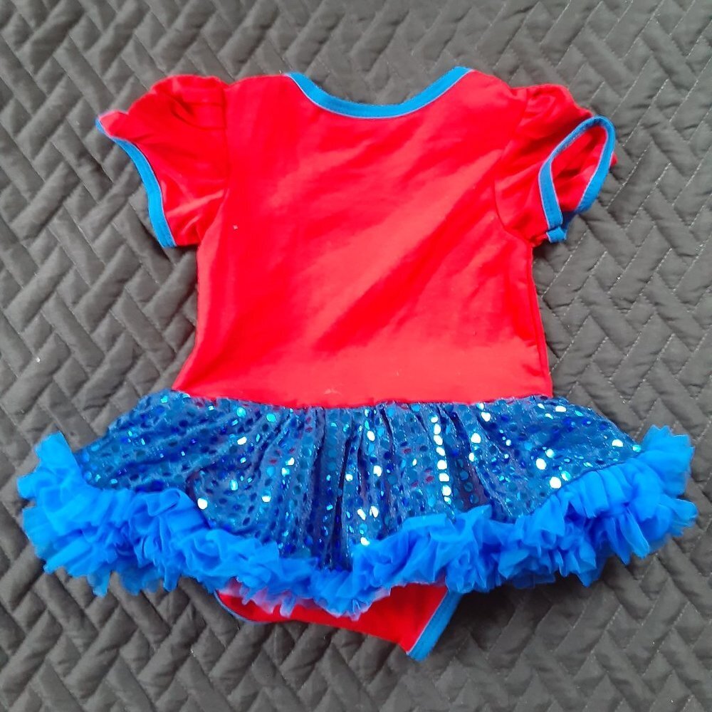 Baby Girls Superman Halloween Costume Tutu Dress 6-12M NEW - Picture 7 of 7